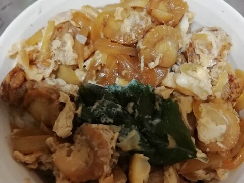 ホタテの玉子とじ丼